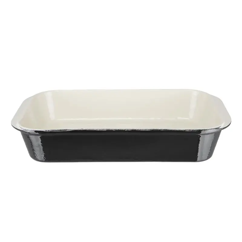 Plat à rôtir en fonte vogue noir 405x250x(h)70mm  - 5 litres - Compatible induction - 