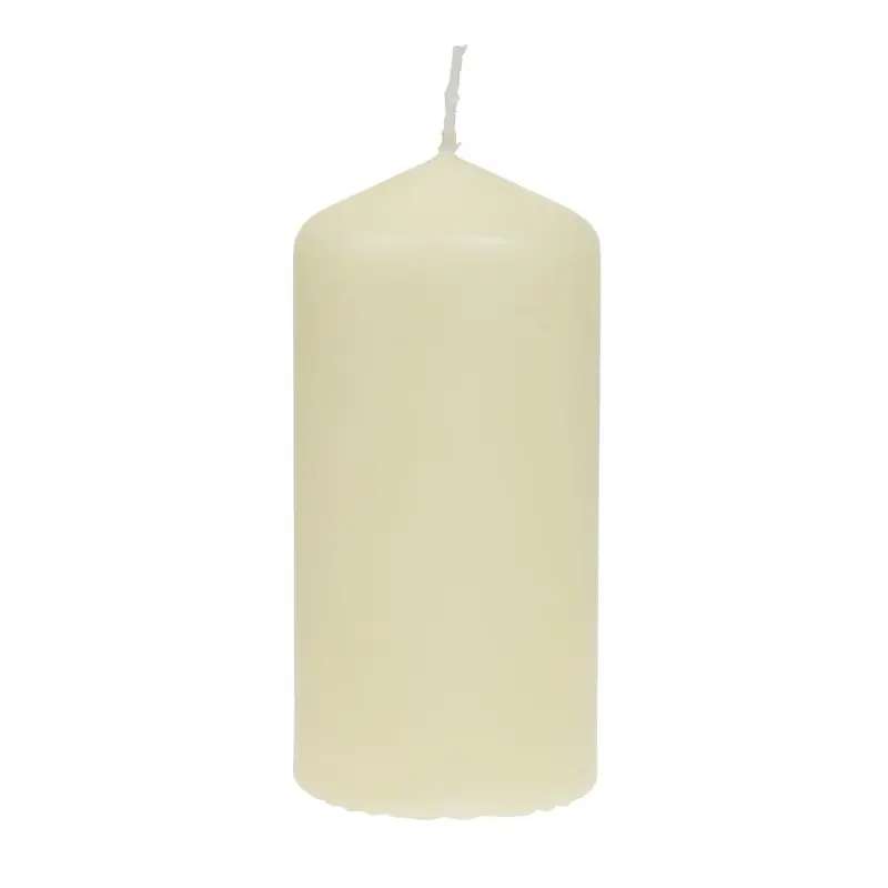 12 Bougies Hautes Cylindriques Ivoire Bolsius brûlera intensément pendant environ 39 heures - 58(Ø) x 120(H)mm