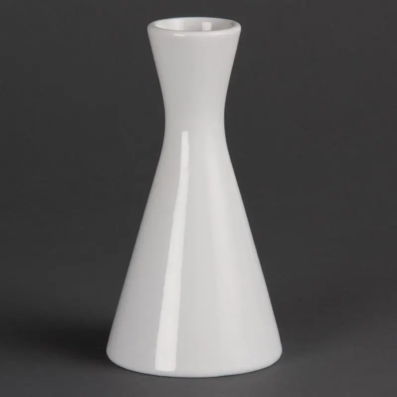 6 vases bouteilles blancs 140mm