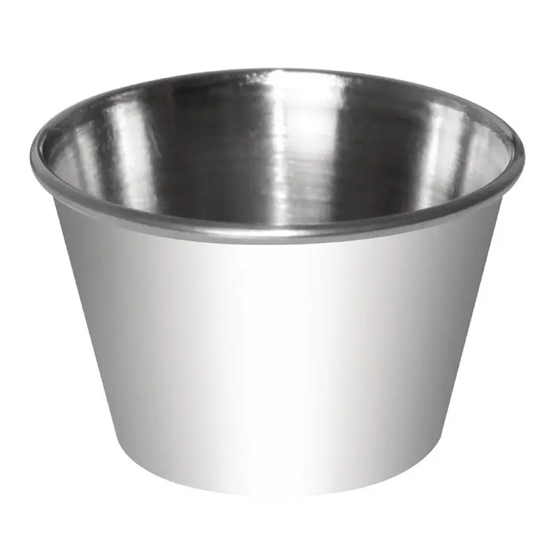 12 pots à sauce inox 230ml 