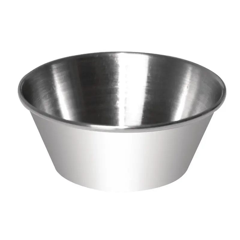 12 pots à sauce en acier inoxydable Olympia 45ml 