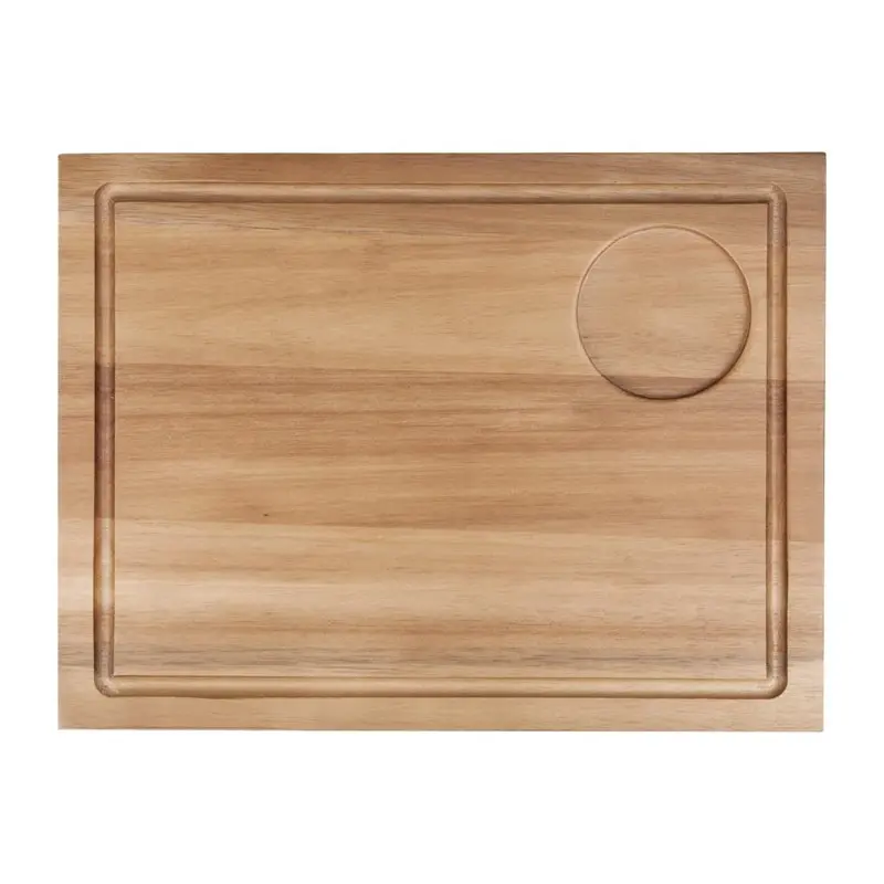 Grande planche à steak en bois d'acacia 25(h)x 310(l)x 240(p)mm Olympia