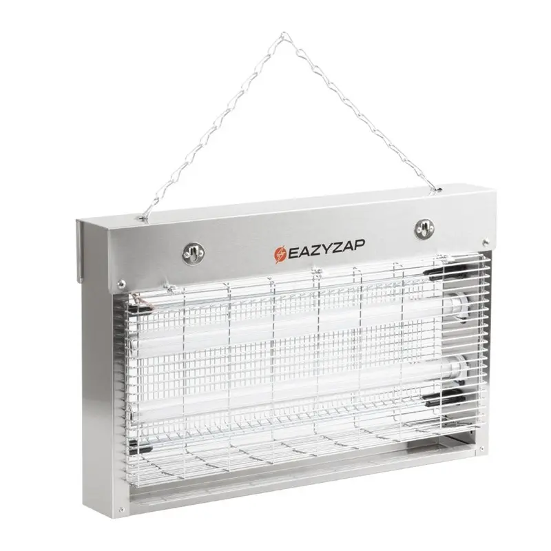 Désinsectiseur LED en inox brossé Eazyzap 14W ( 2x7w)