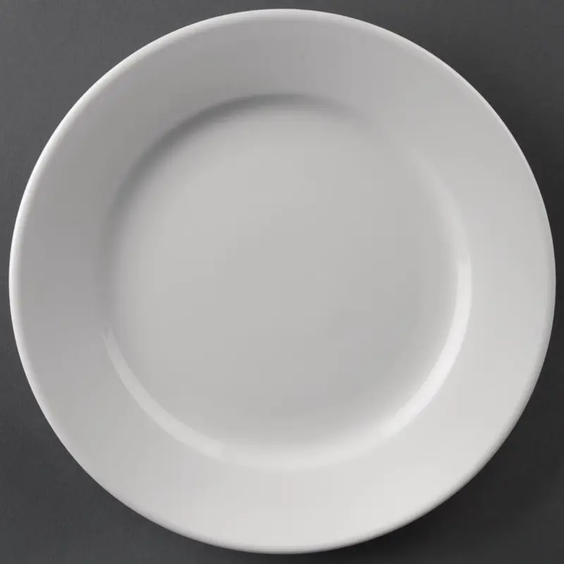 12 assiettes à bord large Olympia Athena 202mm