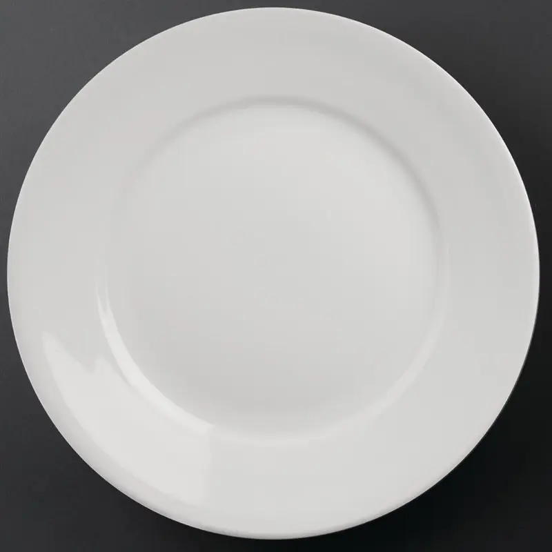 6 assiettes à bord large Olympia Athena 280mm 