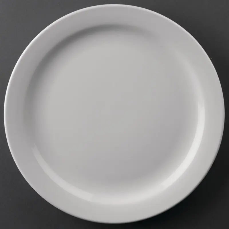 12 assiettes à bord étroit Olympia Athena 226mm