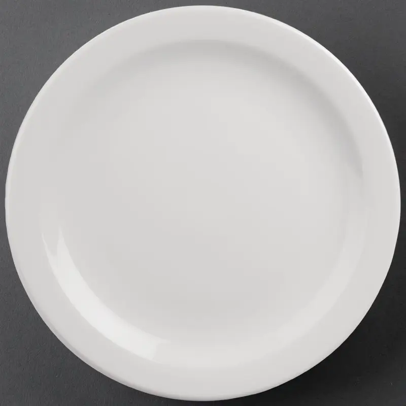 6 assiettes à bord étroit Olympia Athena 284mm