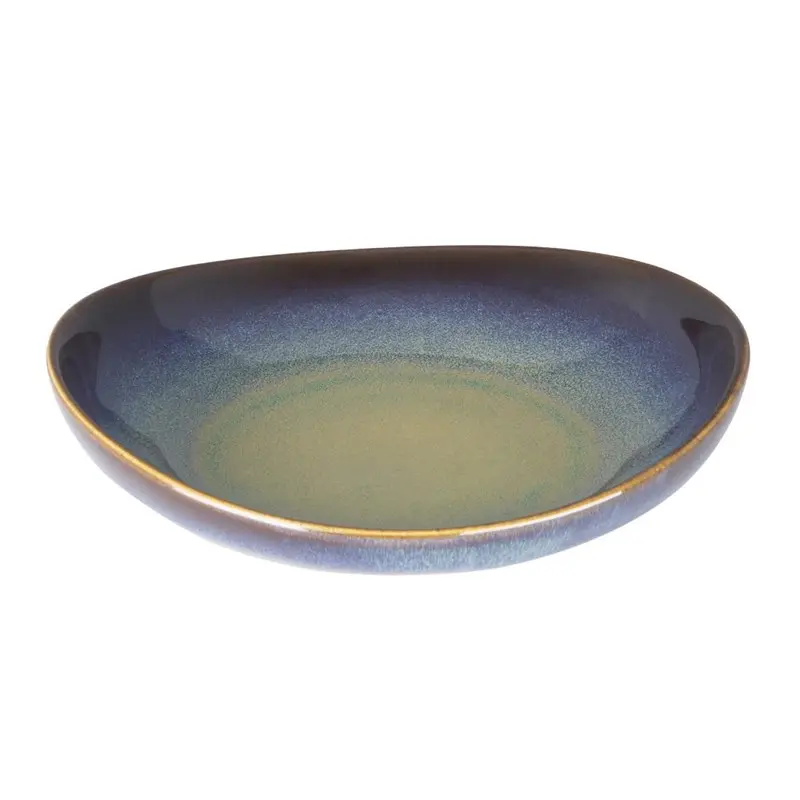 6 assiettes / saladier Olympia Birch aubergine 205mm
