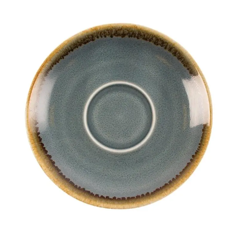 6 Soucoupe Couleur Océan Olympia Kiln Ø115mm