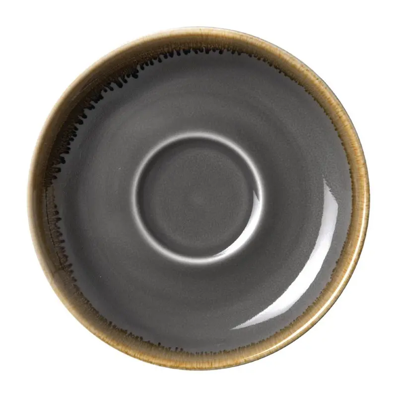 6 Soucoupe Couleur Grise Olympia Kiln Ø160mm 