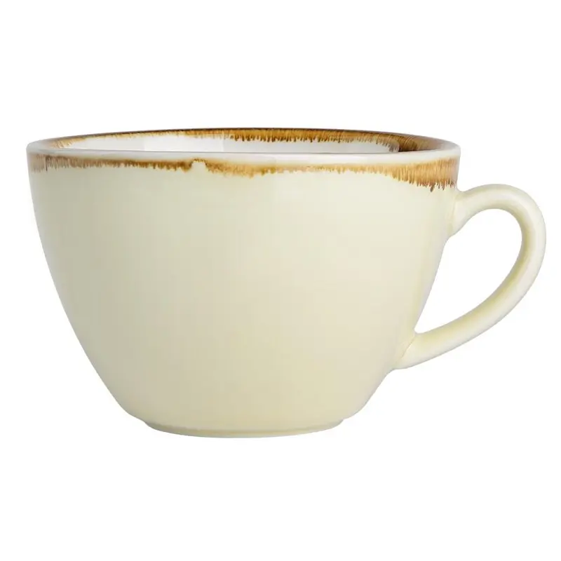 6 Tasses à cappuccino Olympia Kiln sable 340ml : 128(H) x 52(Ø) mm
