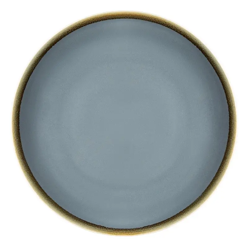 6 Assiettes plates rondes Kiln Olympia océan 230mm