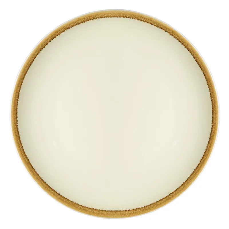 6 Assiettes plates rondes Kiln Olympia sable 230mm