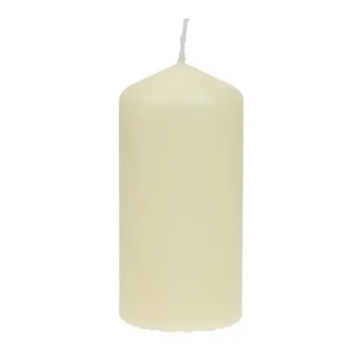 [DB087] 12 Bougies Hautes Cylindriques Ivoire Bolsius brûlera intensément pendant environ 39 heures - 58(Ø) x 120(H)mm
