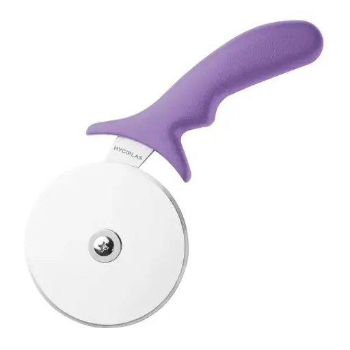 [FE284] Roulette À Pizza Code Couleur Violet Allergènes Hygiplas 102mm