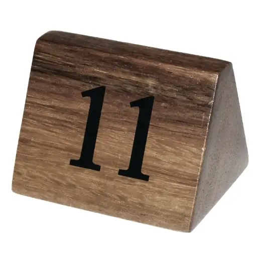 [CL393] Lot de numéros de table en bois de 11-20 Dimensions 55(H) x 35(L) x 35(P)mm