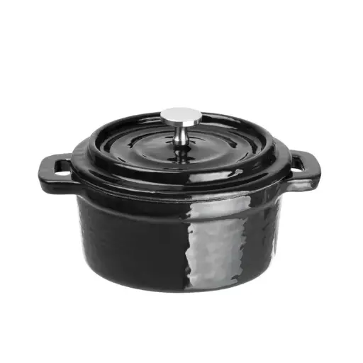 [Y259] Mini-cocotte ronde en fonte 10 Cm