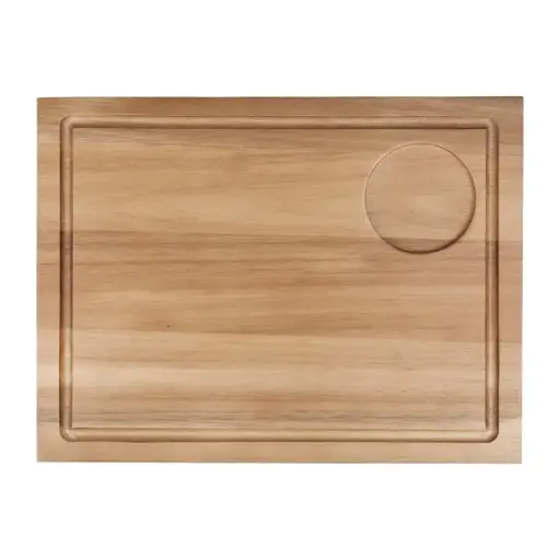 [DP139] Grande planche à steak en bois d'acacia 25(h)x 310(l)x 240(p)mm Olympia