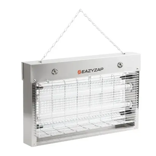 [FP984] Désinsectiseur LED en inox brossé Eazyzap 14W ( 2x7w)