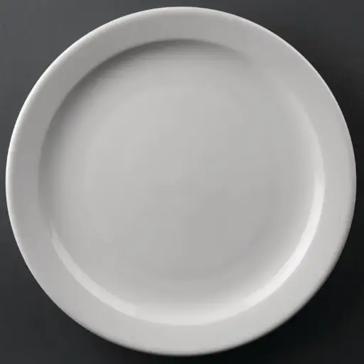 [CF364] 12 assiettes à bord étroit Olympia Athena 254mm