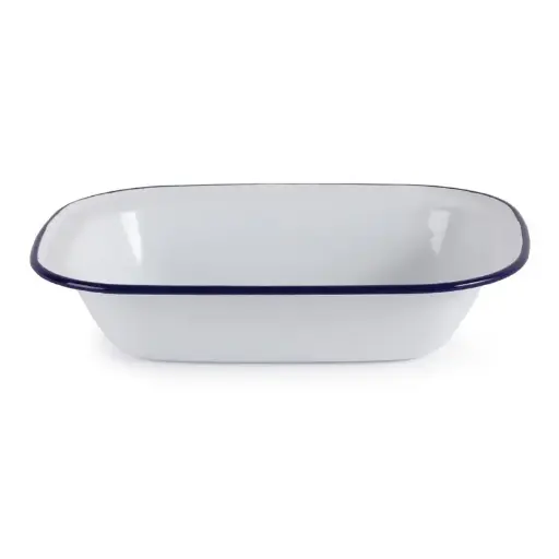 [GM510] 6 plats de service rectangulaires acier émaillé Olympia-280x190mm