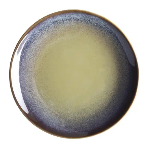 [DZ696] 6 assiettes plates Olympia Birch aubergine 205mm