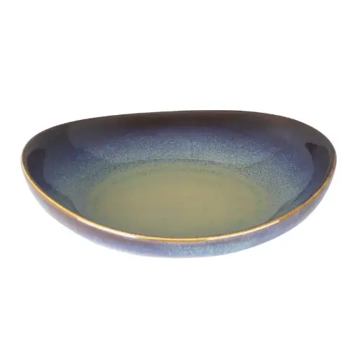 [DZ698] 6 assiettes / saladier Olympia Birch aubergine 205mm
