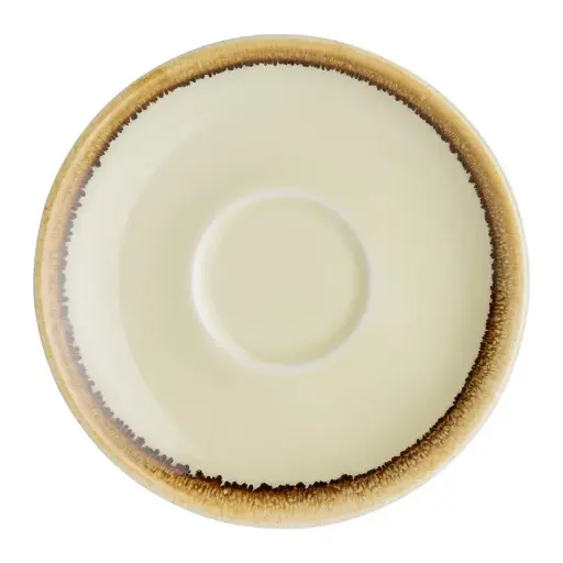 [GP329] 6 Soucoupe Couleur Sable Olympia Kiln Ø115mm