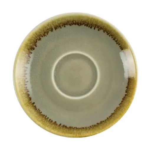 [GP477] 6 Soucoupe Couleur Mousse Olympia Kiln Ø115mm