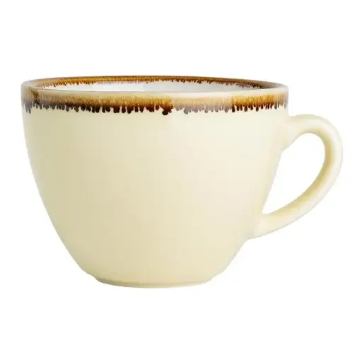 [GP330] 6 tasses couleur sable Olympia Kiln 230ml : 68(H) x 93(Ø)mm