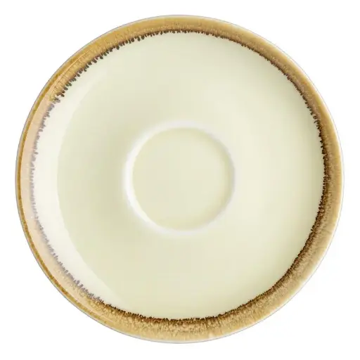 [GP333] 6 Soucoupe Couleur Sable Olympia Kiln Ø160mm