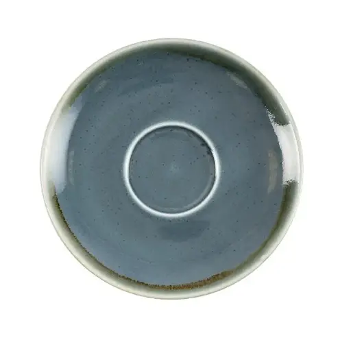 [GP349] 6 Soucoupe Couleur Océan Olympia Kiln Ø160mm