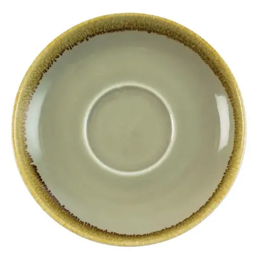 [GP481] 6 Soucoupe Couleur Mousse Olympia Kiln Ø160mm