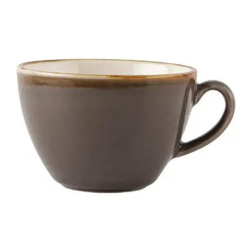 [HC392]  6 Tasses à cappuccino Olympia Kiln grises 340ml : 128(H) x 52(Ø) mm