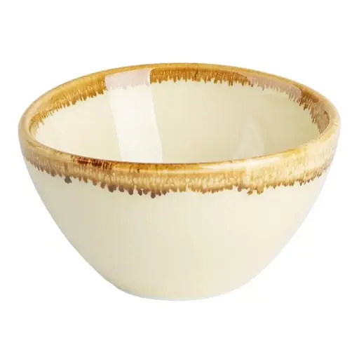 [CP956] 12 Pot à sauce Olympia Kiln couleur sable 50ml : 68(Ø) x 38(H)mm