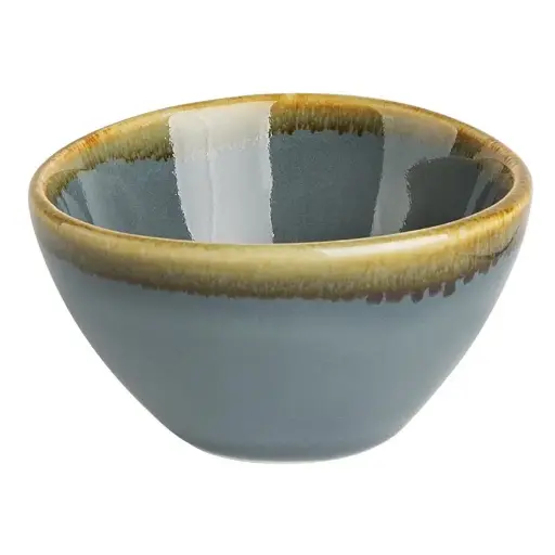 [CP957] 12 Pot à sauce Olympia Kiln couleur océan 50ml : 68(Ø) x 38(H)mm