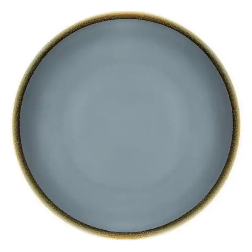 [SA282] 6 Assiettes plates rondes Kiln Olympia océan 230mm