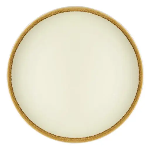 [SA284] 6 Assiettes plates rondes Kiln Olympia sable 230mm