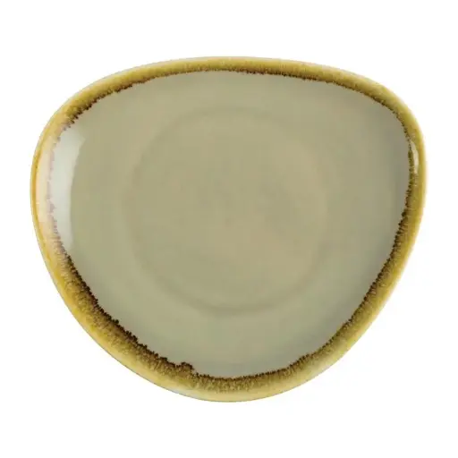 [GP472] 6 Assiettes triangulaires Olympia Kiln mousse165mm 