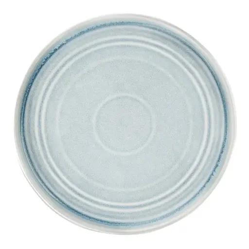 [FB569] 4 Assiette Plate bleu cristallin Olympia Cavolo 27cm 
