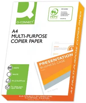 [KF10057] Q-CONNECT Premium papier reprographique, ft A4, 75 g, paquet de 500 feuilles, blanc 